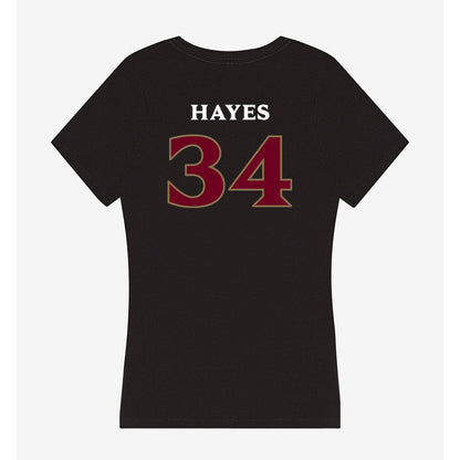 Elon - NCAA Football : Nathan Hayes - Women's V-Neck T-Shirt-1