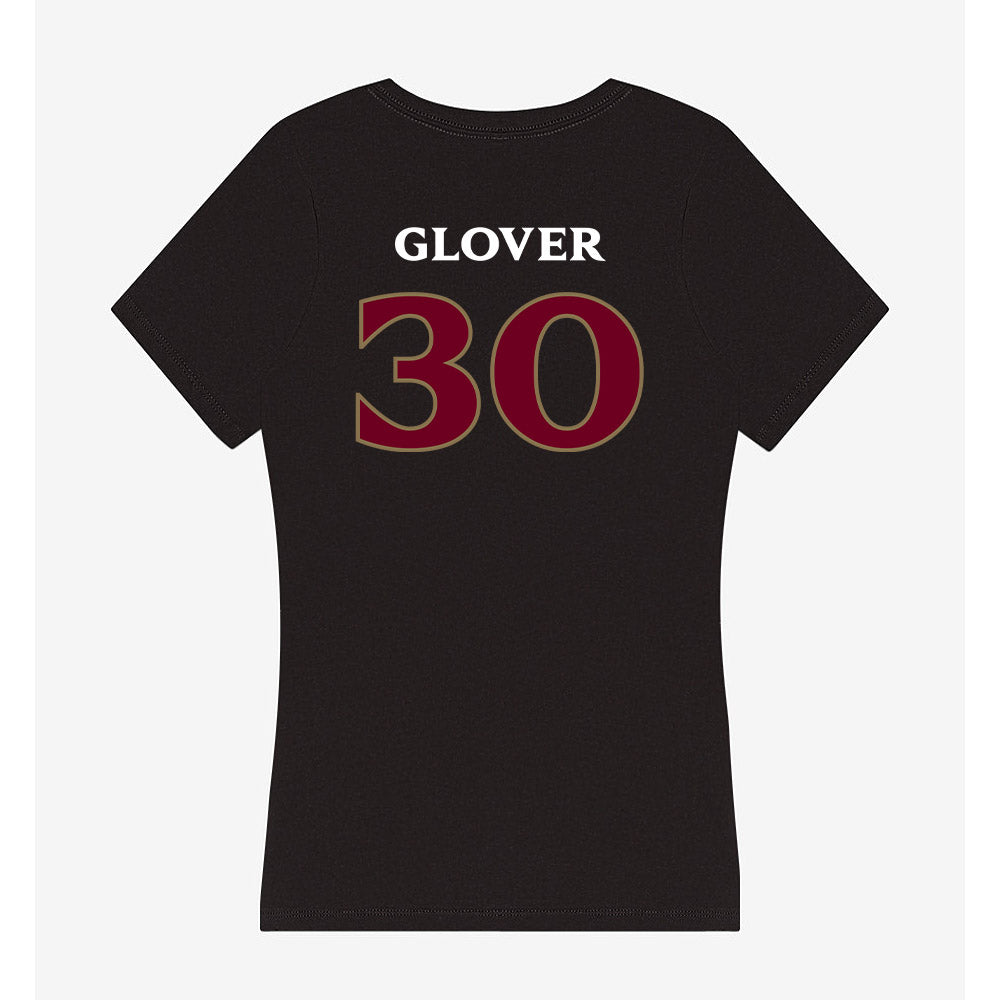 Elon - NCAA Football : Jordan Glover - Women's V-Neck T-Shirt-1