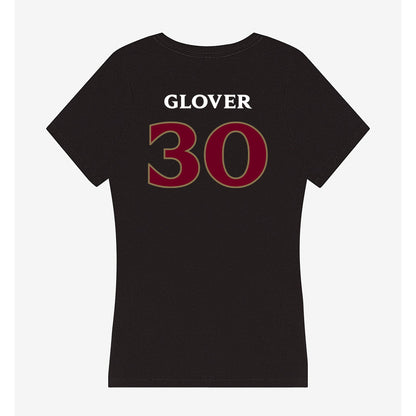 Elon - NCAA Football : Jordan Glover - Women's V-Neck T-Shirt-1