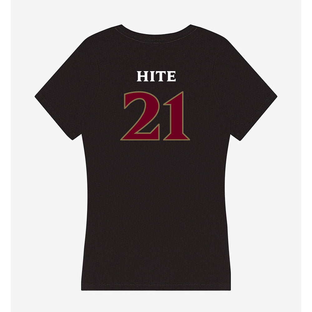 Elon - NCAA Football : Derek Hite - Women's V-Neck T-Shirt-1