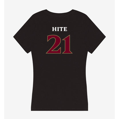 Elon - NCAA Football : Derek Hite - Women's V-Neck T-Shirt-1