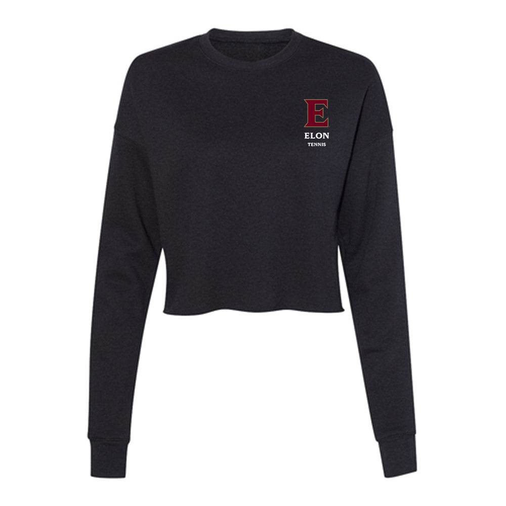 Elon - NCAA Women's Tennis : Lisa Kranec - Women's Cropped Crew Fleece-0
