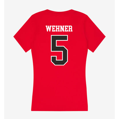 St. Francis - NCAA Football : Payton Wehner - Women's V-Neck T-Shirt-1