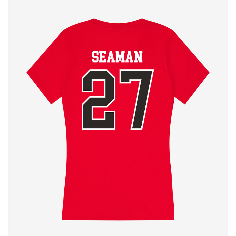 St. Francis - NCAA Men's Soccer : Ryan Seaman - Women's V-Neck T-Shirt-1