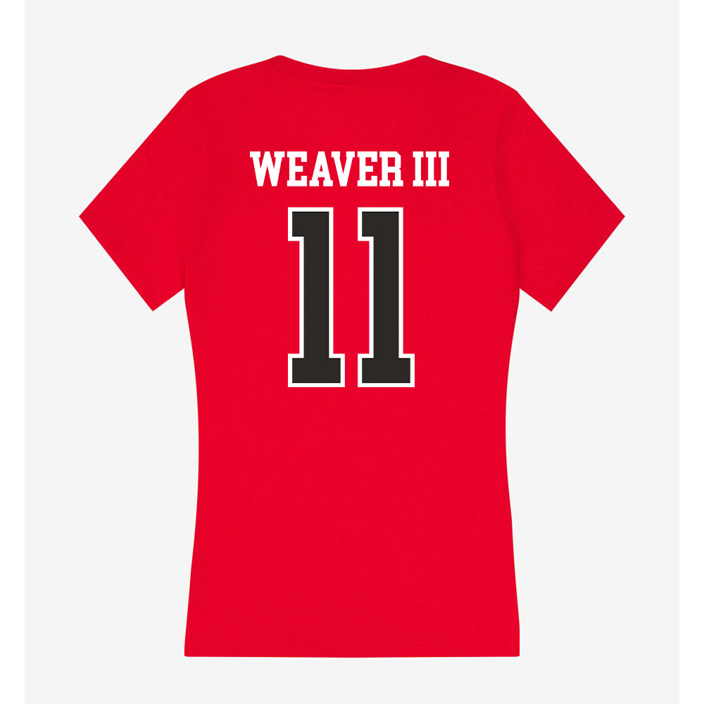 St. Francis - NCAA Men's Basketball : Melvin Weaver III - Women's V-Neck T-Shirt-1