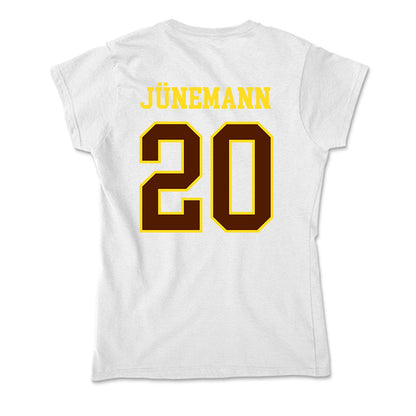 Western Michigan - NCAA Men's Basketball : Janis Jünemann - Soft Style Women’s T-Shirt-1