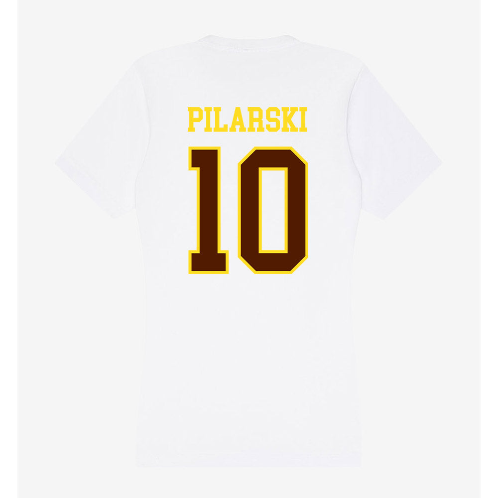 Western Michigan - NCAA Baseball : Mason Pilarski - Women's V-Neck T-Shirt-1