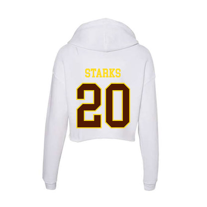 Western Michigan - NCAA Women's Basketball : Kailey Starks - Women's Crop Fleece Hoodie-1