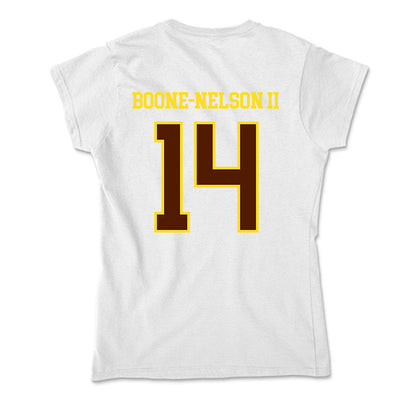 Western Michigan - NCAA Football : Keivin Boone-Nelson II - Soft Style Women’s T-Shirt-1