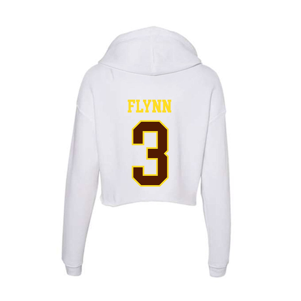 Western Michigan - NCAA Women's Basketball : Olivia Flynn - Women's Crop Fleece Hoodie-1