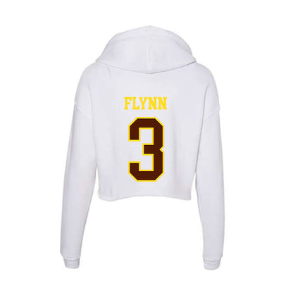 Western Michigan - NCAA Women's Basketball : Olivia Flynn - Women's Crop Fleece Hoodie-1