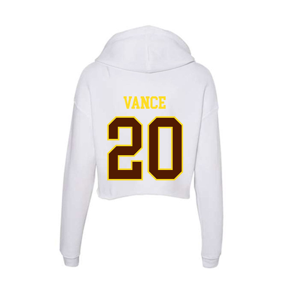 Western Michigan - NCAA Women's Soccer : Meredith Vance - Women's Crop Fleece Hoodie-1