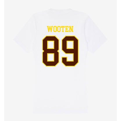Western Michigan - NCAA Football : Brennan Wooten - Women's V-Neck T-Shirt-1