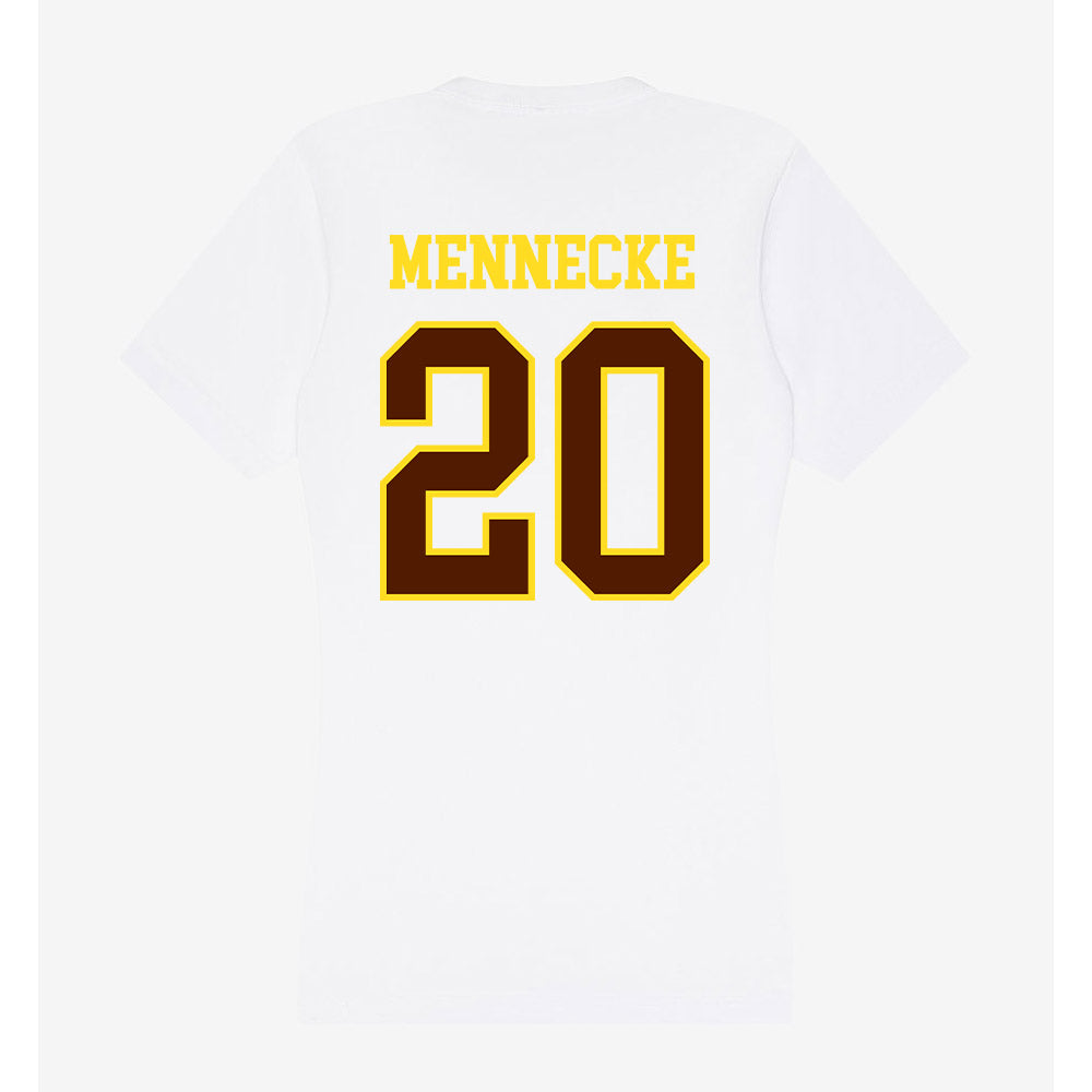Western Michigan - NCAA Baseball : Mark Mennecke - Women's V-Neck T-Shirt-1