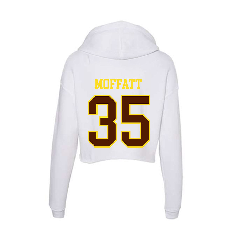 Western Michigan - NCAA Men's Ice Hockey : Gavin Moffatt - Women's Crop Fleece Hoodie-1