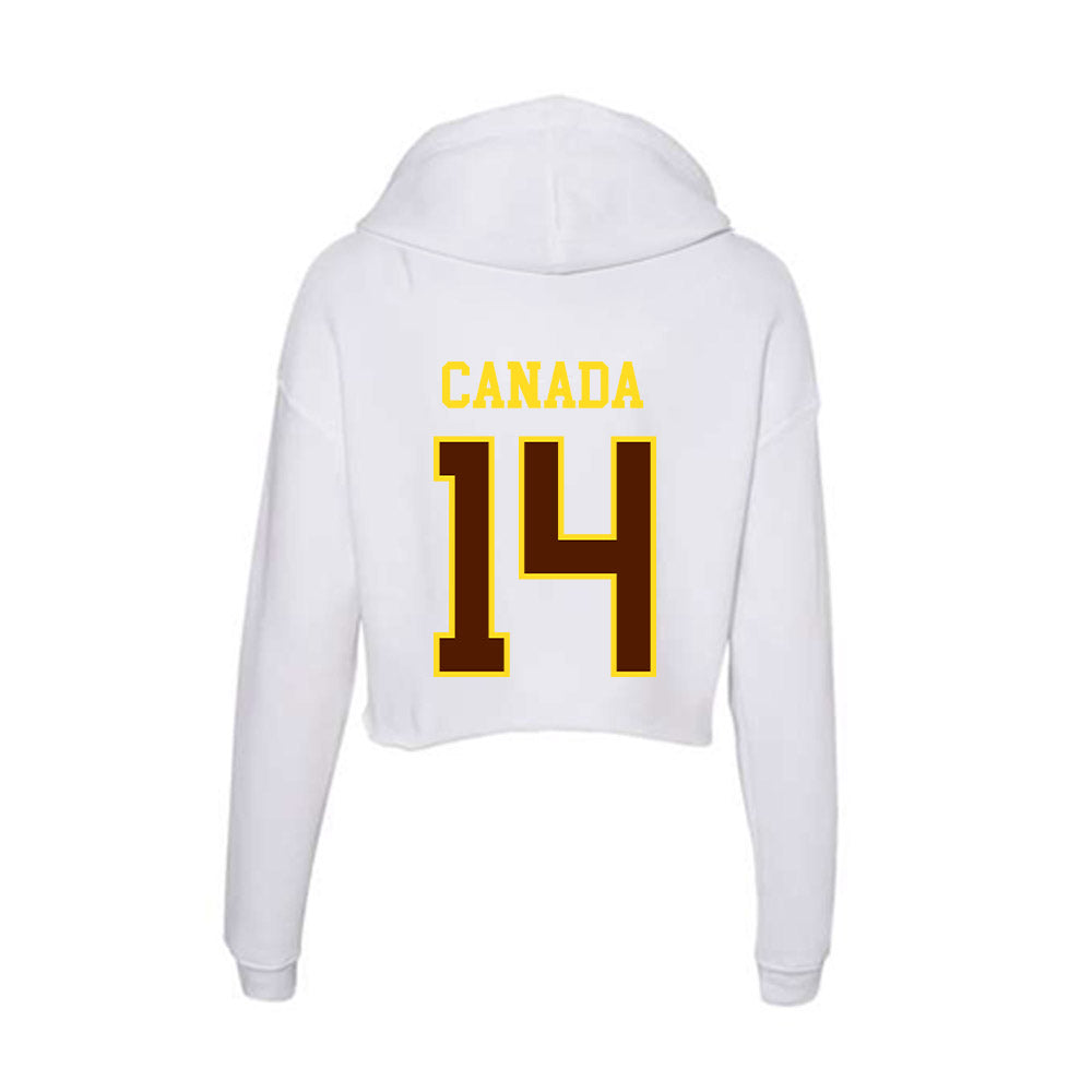 Western Michigan - NCAA Women's Soccer : Madi Canada - Women's Crop Fleece Hoodie-1