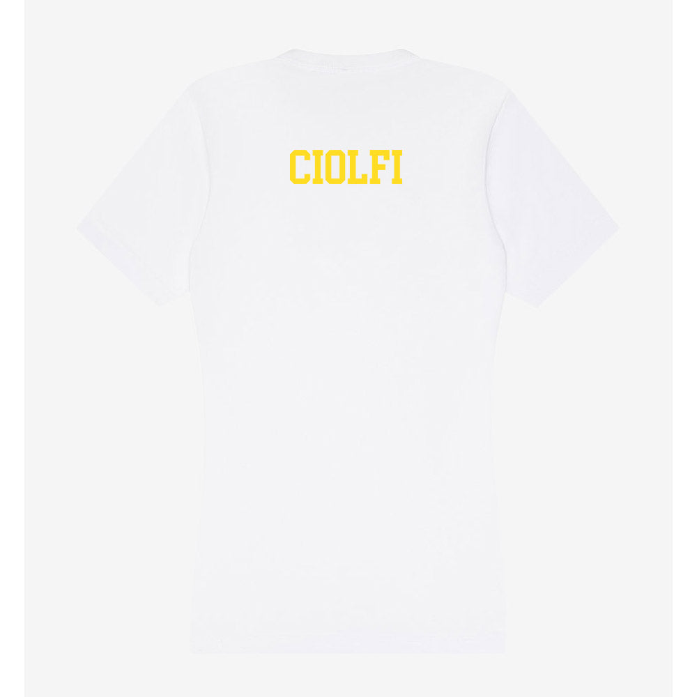 Western Michigan - NCAA Women's Gymnastics : Isabella Ciolfi - Women's V-Neck T-Shirt-1