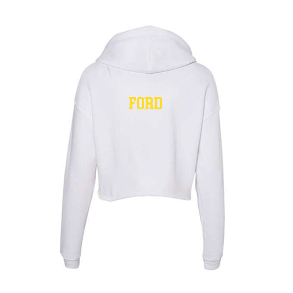 Western Michigan - NCAA Women's Gymnastics : Breanna Ford - Women's Crop Fleece Hoodie-1
