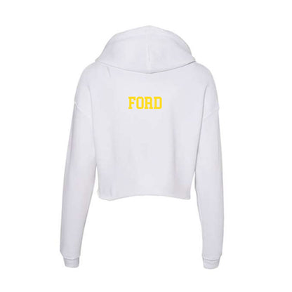 Western Michigan - NCAA Women's Gymnastics : Breanna Ford - Women's Crop Fleece Hoodie-1