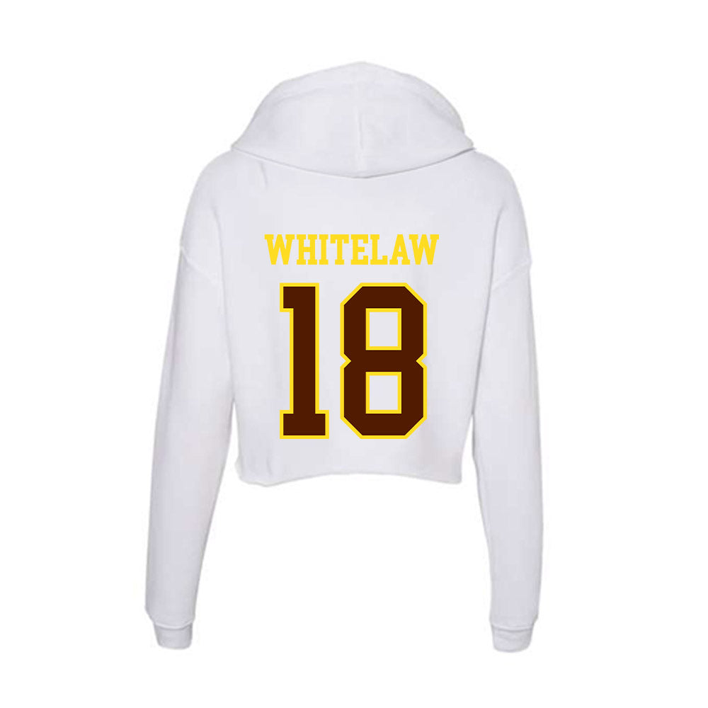 Western Michigan - NCAA Men's Ice Hockey : William Whitelaw - Women's Crop Fleece Hoodie-1