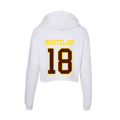 Western Michigan - NCAA Men's Ice Hockey : William Whitelaw - Women's Crop Fleece Hoodie-1
