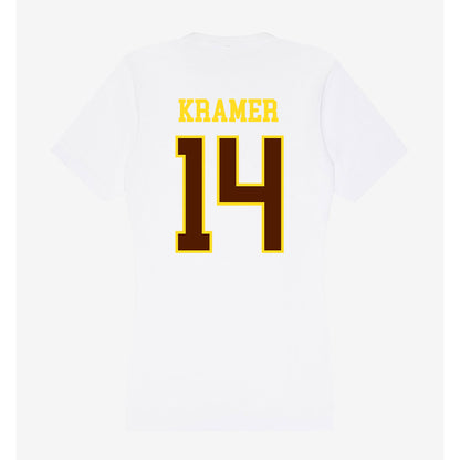 Western Michigan - NCAA Men's Ice Hockey : Brian Kramer - Women's V-Neck T-Shirt-1