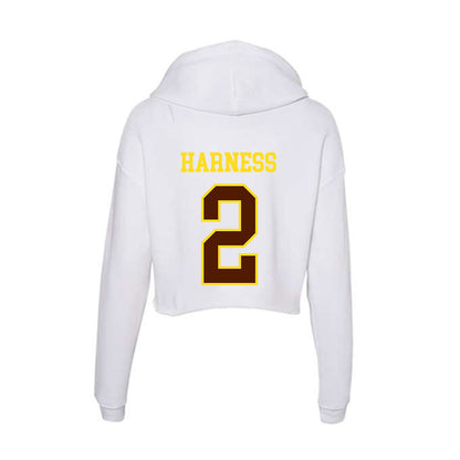 Western Michigan - NCAA Women's Basketball : Alli Harness - Women's Crop Fleece Hoodie-1