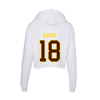 Western Michigan - NCAA Football : Micah Davis - Women's Crop Fleece Hoodie-1