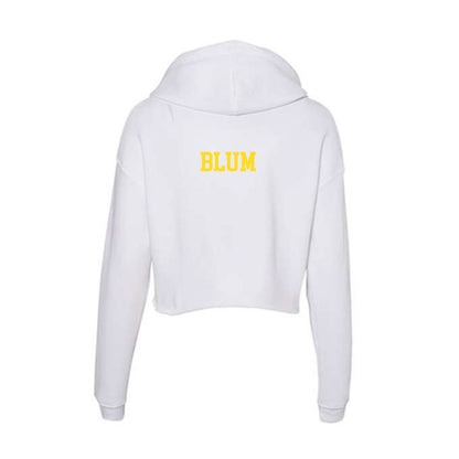 Western Michigan - NCAA Women's Golf : Madeline Blum - Women's Crop Fleece Hoodie-1