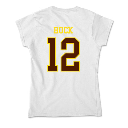 Western Michigan - NCAA Men's Ice Hockey : Samuel Huck - Soft Style Women’s T-Shirt-1