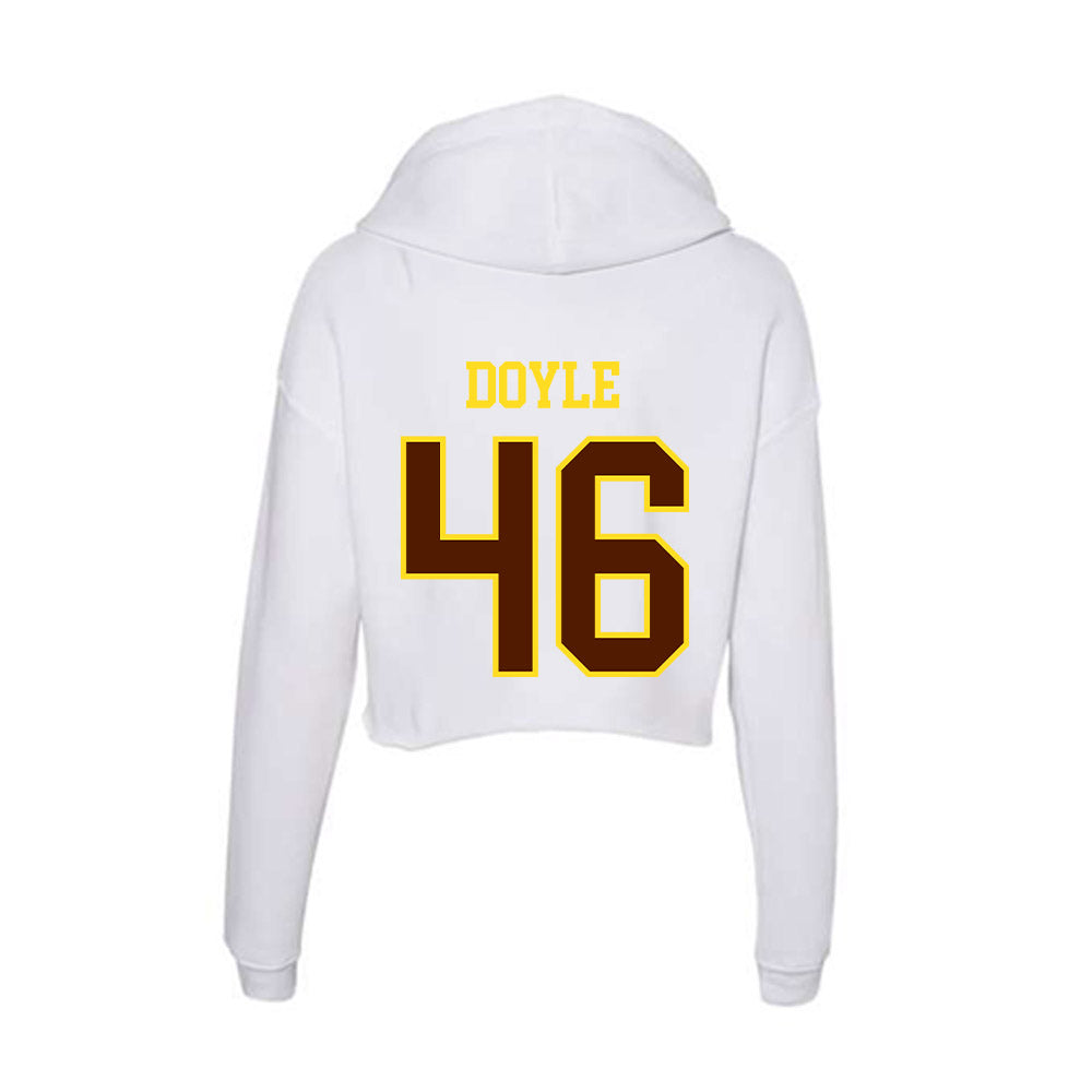 Western Michigan - NCAA Football : Drew Doyle - Women's Crop Fleece Hoodie-1