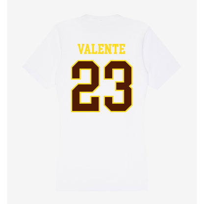 Western Michigan - NCAA Men's Ice Hockey : Liam Valente - Women's V-Neck T-Shirt-1