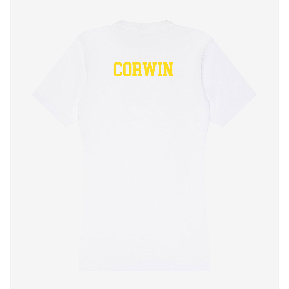 Western Michigan - NCAA Men's Tennis : Oscar Corwin - Women's V-Neck T-Shirt-1