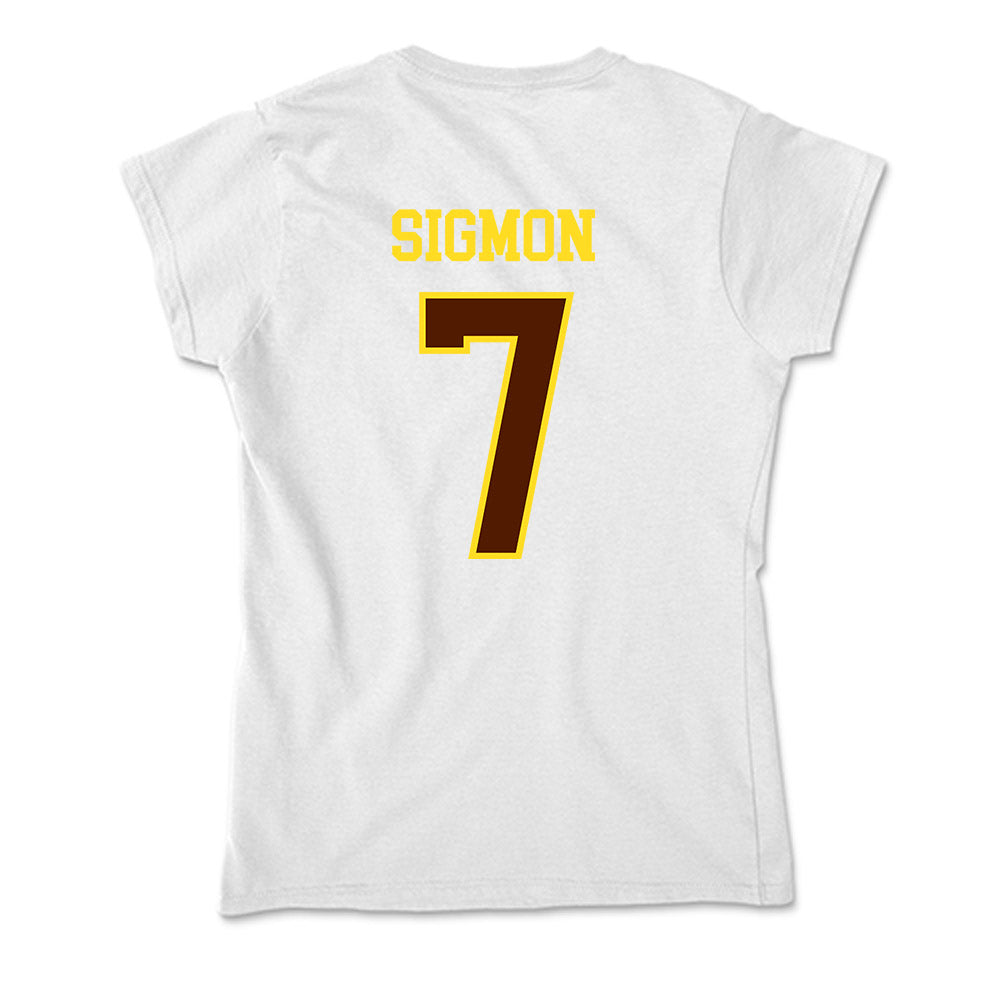 Western Michigan - NCAA Men's Basketball : Jordan Sigmon - Soft Style Women’s T-Shirt-1
