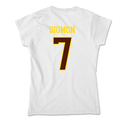 Western Michigan - NCAA Men's Basketball : Jordan Sigmon - Soft Style Women’s T-Shirt-1