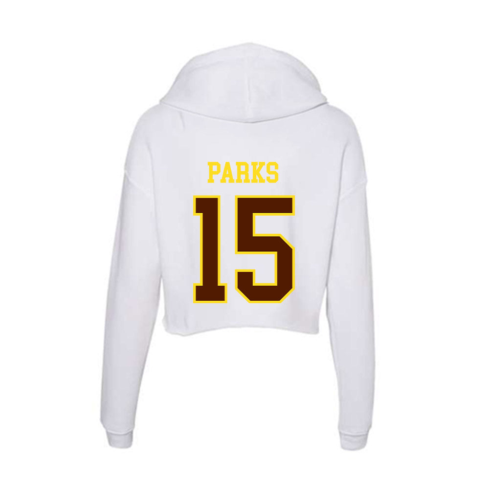 Western Michigan - NCAA Football : Adam Parks - Women's Crop Fleece Hoodie-1