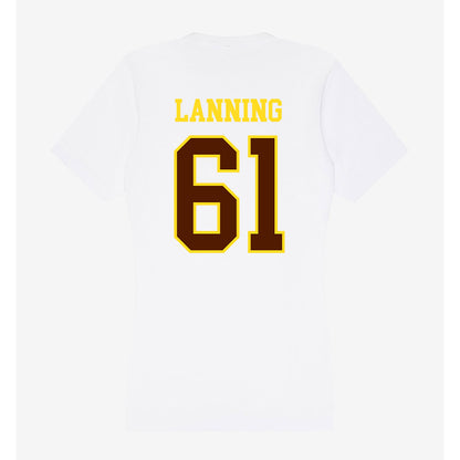 Western Michigan - NCAA Football : Parker Lanning - Women's V-Neck T-Shirt-1