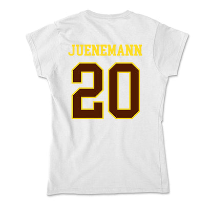 Western Michigan - NCAA Men's Basketball : Janis Juenemann - Soft Style Women’s T-Shirt-1