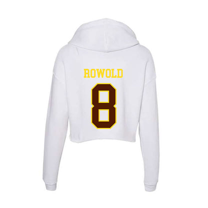 Western Michigan - NCAA Baseball : Jacob Rowold - Women's Crop Fleece Hoodie-1