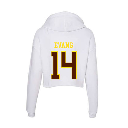 Western Michigan - NCAA Men's Tennis : Drew Evans - Women's Crop Fleece Hoodie-1