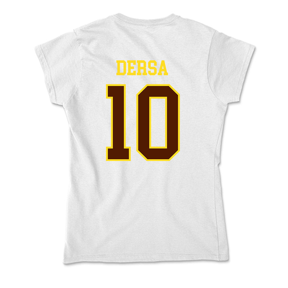 Western Michigan - NCAA Football : Michael Dersa - Soft Style Women’s T-Shirt-1
