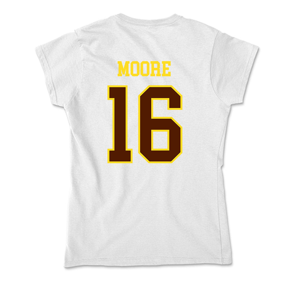 Western Michigan - NCAA Football : Brodon Moore - Soft Style Women’s T-Shirt-1