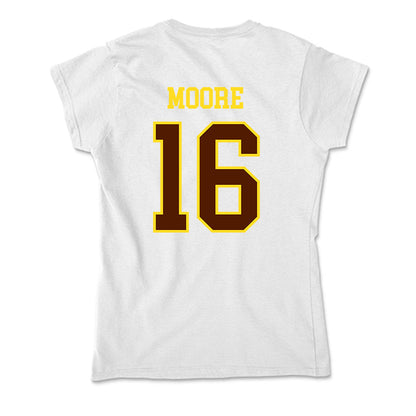 Western Michigan - NCAA Football : Brodon Moore - Soft Style Women’s T-Shirt-1