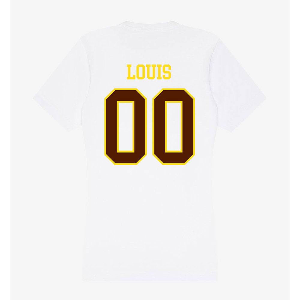 Western Michigan - NCAA Football : Amarian Louis - Women's V-Neck T-Shirt-1