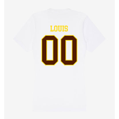 Western Michigan - NCAA Football : Amarian Louis - Women's V-Neck T-Shirt-1