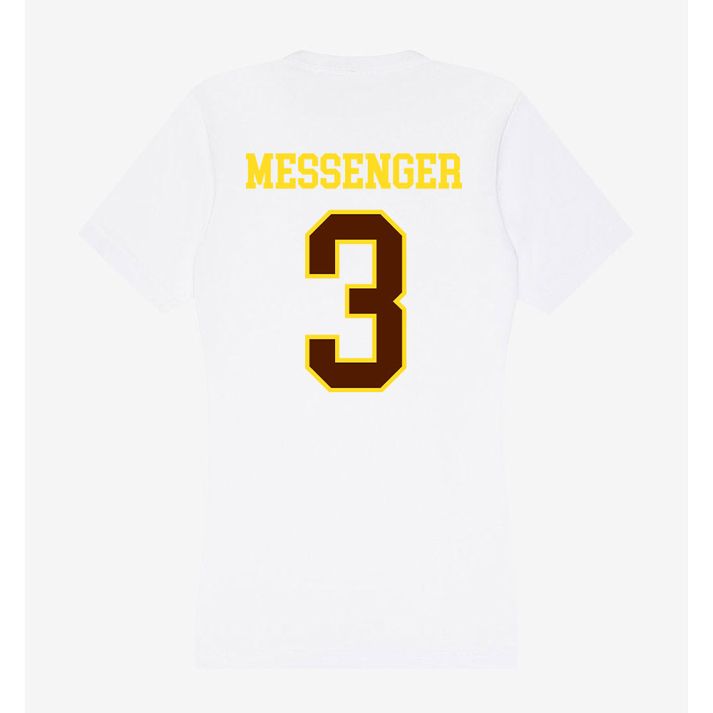 Western Michigan - NCAA Women's Volleyball : Riley Messenger - Women's V-Neck T-Shirt-1