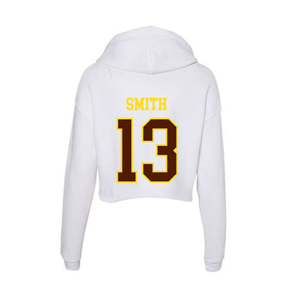 Western Michigan - NCAA Men's Soccer : Liam Smith - Women's Crop Fleece Hooded Sweatshirt-1