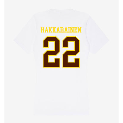 Western Michigan - NCAA Men's Ice Hockey : Iiro Hakkarainen - Women's V-Neck T-Shirt-1