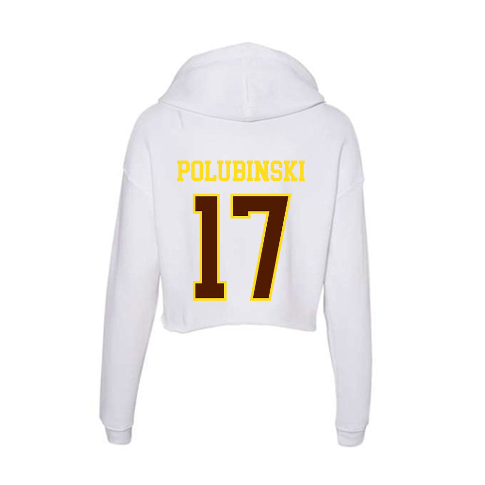 Western Michigan - NCAA Baseball : Josh Polubinski - Women's Crop Fleece Hoodie-1