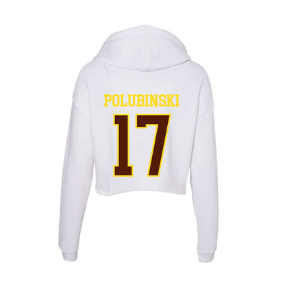 Western Michigan - NCAA Baseball : Josh Polubinski - Women's Crop Fleece Hoodie-1